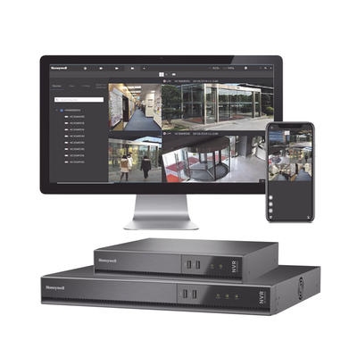 HONEYWELL NVR 8 Megapixel (4K) / 8 Canales / 8 Puertos PoE+ / H.265 / Incluye 1 HDD de 8 TB (2 Bahias de Disco Duro) / ONVIF / Soporta IA / Serie 35 / Audio y Alarmas I/O / Honeywell Security MOD: HN35080208