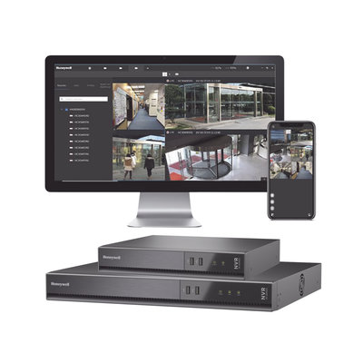 HONEYWELL NVR 8 Megapixel (4K) / 16 Canales / 16 Puertos PoE+ / H.265 / Incluye 2 HDD de 8 TB (2 Bahias de Disco Duro) / ONVIF / NDAA / Soporta IA / Serie 35 / Audio y Alarmas I/O / Honeywell Security MOD: HN35160216