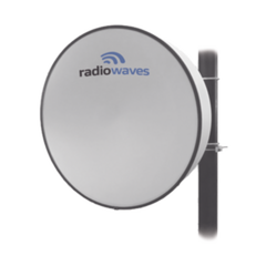 RADIOWAVES Antena direccional de alto rendimiento, (3 ft), 4.4 - 5 GHz, 2 conectores N-hembra, Ganancia de 30 dBi, Radomo y montaje incluido. MOD: HPD34.7NS-US