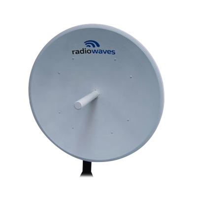 RADIOWAVES Antena de alto rendimiento de 4 ft, 4.4 - 5 GHz, ganancia de 32 dBi, conector N-Hembra, Montaje incluido MOD: HPD44.7NS-US