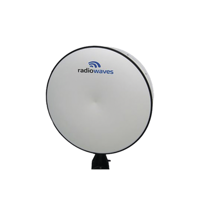 RADIOWAVES Antena Direccional, Dimensiones (4 ft), Ganancia 34 dBi , 5.25 - 5.85 GHz, 2 ConectoresN-hembra, Radomo y montaje incluido MOD: HPD4-5.2NS