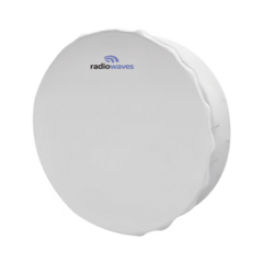 RADIOWAVES Antena Direccional, Dimensiones (6 ft), 4.9- 6 GHz, Ganancia de 38 dBi, 2 Conectores N-hembra, Radomo y montaje incluido. MOD: HPD6-5WNS