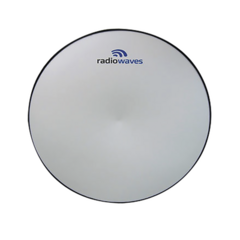 RADIOWAVES Antena Direccional, Dimensiones (6 ft), 2 Conectores N-hembra , 6.4-7.1 GHZ GHz, Ganancia de 39 dBi, Radomo y montaje incluido MOD: HPD6-6NS