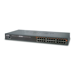 PLANET Inyector HUB high PoE 802.3at (Mid-span) administrable de 12 puertos 10/100/1000 Mbps MOD: HPOE-1200G