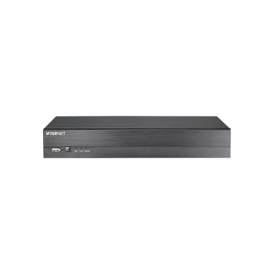 Hanwha Techwin Wisenet DVR 4 Canales hasta 4 Megapixel / Soporta 4 Tecnologías (AHD, TVI, CVI, CVBS) / 1 Entrada y Salida de Audio / 4 Entradas y 1 Salida de Alarma / Incluye 1 TB MOD: HRD-440-1TB