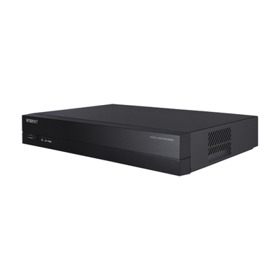 Hanwha Techwin Wisenet DVR 6 Canales 4 Analógicos + 2 IP hasta 8MP / Soporta AHD, TVI, CVI, CVBS, IP / 4 Entradas y 1 Salida de Alarma / Wisenet P2P MOD: HRX-434