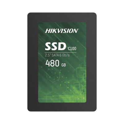 HIKVISION Unidad de Estado Solido (SSD) 480 GB / 2.5" / Para PC de Oficina o Tareas Básicas MOD: HS-SSD-C100/480G