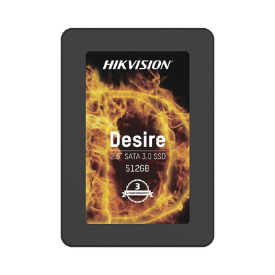 HIKVISION Unidad de Estado Sólido 512 GB / 2.5" / ALTO PERFORMANCE / Para Gaming y PC Trabajo Pesado MOD: HS-SSD-DESIRE/512G