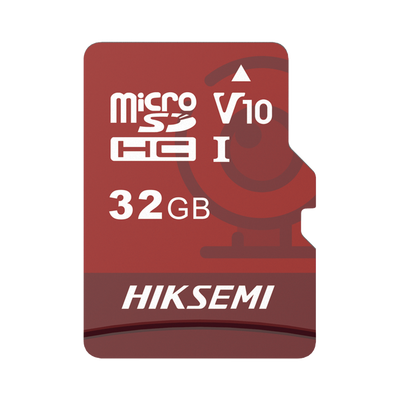 HIKSEMI Memoria microSD / Clase 10 de 32 GB / Especializada Para Videovigilancia (Uso 24/7) / Compatibles con cámaras HIKVISION y Otras Marcas / 95 MB/s Lectura / 25 MB/s Escritura HS-TF-E1/32G