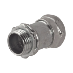 HUBBELL Conector Recto Compresión de Acero Galvanizado para Pared Delgada de 3/4" . MOD: HUB-2903