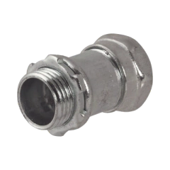 HUBBELL Conector Recto Compresión de Acero Galvanizado para Pared Delgada de 3/4" . MOD: HUB-2903