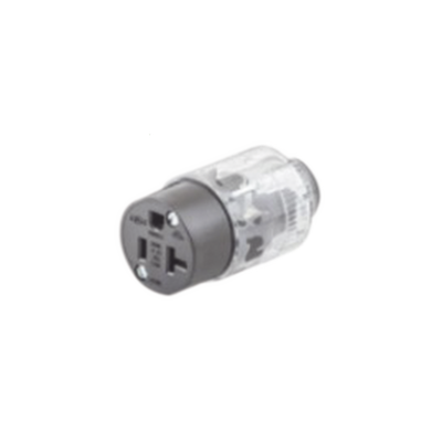 HUBBELL Conector Iluminado 20 A 125 V CA 2 Polos 3 Hilos (Nema 5-20R). MOD: HUB-520-LC