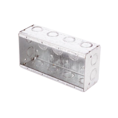 RACO Caja Multigang de 4 Gangs,/ Profundidad de 2-1/2"/ 16 TKO (1/2"- 3/4"). MOD: HUB693