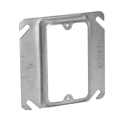 RACO Sobretapa Cuadrada Galvanizada de 4", realce de 1/2". MOD: HUB-772