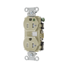HUBBELL Contacto Duplex de 20 A 250 V CA/ Nema 6-20R / Grado Hospitalario / Color Marfil. MOD: HUB-8300-IVTRA - comprar en línea