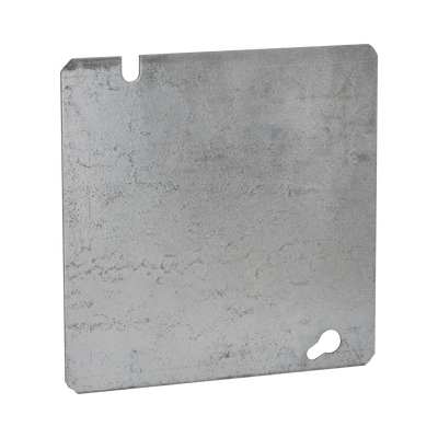 RACO Tapa Cuadrada Ciega de Acero Galvanizado de 4 11/16". MOD: HUB-832