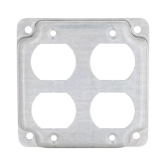 RACO Cubierta de 4" para 2 Contactos Dúplex. HUB-907C