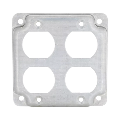 RACO Cubierta de 4" para 2 Contactos Dúplex. HUB-907C