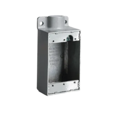 HUBBELL Caja Rectangular Tipo FS de Aluminio libre de Cobre de 1/2". MOD: HUB-FS1