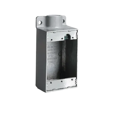 HUBBELL Caja Rectangular Tipo FS de Aluminio libre de Cobre de 1/2". MOD: HUB-FS1
