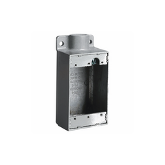 HUBBELL Caja Rectangular Tipo FS de Aluminio libre de Cobre de 3/4". MOD: HUB-FS2