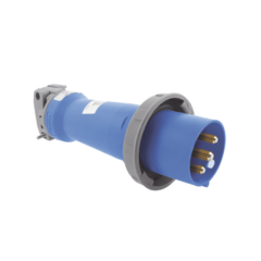 HUBBELL Clavija industrial, 30 A, 250 V CA, 2 Polos 3 Hilos, IP67. Grado Industrial. MOD: HUB-HBL-330-P6W