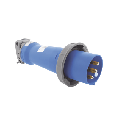 HUBBELL Clavija industrial, 30 A, 250 V CA, 2 Polos 3 Hilos, IP67. Grado Industrial. MOD: HUB-HBL-330-P6W