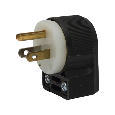 HUBBELL Clavija Entrada Recta en Angulo/ 15A 125V/ 2 Polos 3 Hilos/ Nema 5-15P/ Grado Industrial- Comercial. MOD: HUB-HBL5266CA