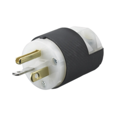 HUBBELL Clavija Entrada Recta/ 20 A 125 V/ 2 Polos 3 Hilos/ Nema 5-20 P/ Grado Industrial- Comercial. MOD: HUB-HBL5366C
