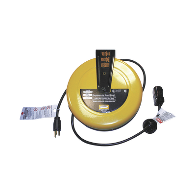 HUBBELL Carrete de Cable comercial (16/3 rudo), para 125 V CA, 10 A, 7.6 m de longitud con conector HBL5969VBLK. MOD: HUB-HBL-C25-163C