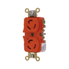 HUBBELL Receptáculo Duplex de Media Vuelta/ 15 A 125 V CA / 2 Polos 3 Hilos / Nema L5-15R. MOD: HUB-IG-4700A