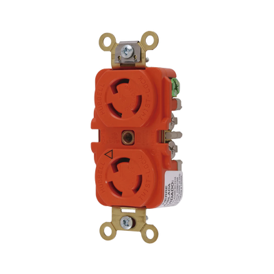 HUBBELL Receptáculo Duplex de Media Vuelta/ 15 A 125 V CA / 2 Polos 3 Hilos / Nema L5-15R. MOD: HUB-IG-4700A