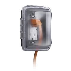 HUBBELL Cubierta Resistente a Intemperie/ 1 Unidad/ Horizontal/Vertical/ Profundidad 2-3/4"/ Transparente. MOD: HUB-MM-410-C