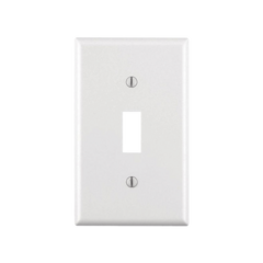 HUBBELL Tapa para Contacto Rectangular Color Blanco. MOD: HUB-P1W
