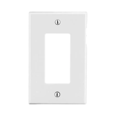 HUBBELL Tapa para Contacto Rectangular Color Blanco. MOD: HUB-P26W