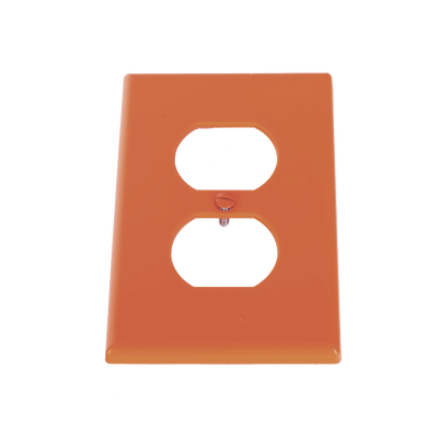HUBBELL Tapa para Contacto Dúplex Color naranja. MOD: HUB-P80R