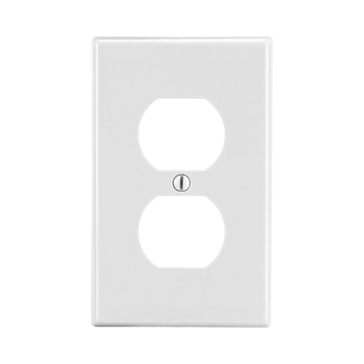 HUBBELL Tapa para Contacto Dúplex Color Blanco. MOD: HUB-P8W