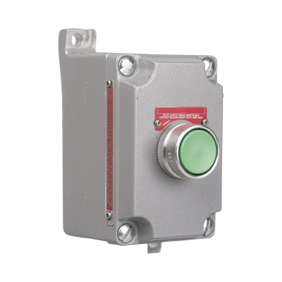 HUBBELL Estación de Control de Un Solo Botón Pulsador de Contacto Momentáneo SERIE XCS. Uso en Áreas Clasificadas. MOD: HUB-XCS-2B2