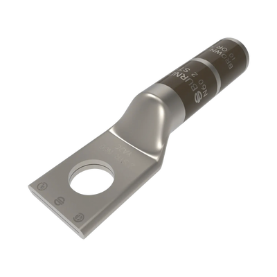 HUBBELL BURNDY Zapata Terminal de Compresión BURNDY Cañón Largo para Tornillo de 3/8" y Calibre 2 AWG. HUB-YA2-CTC-38