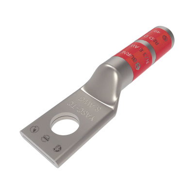 HUBBELL Zapata Terminal de Compresión BURNDY para Tornillo de 1/4" y Calibre 8 AWG. MOD: HUB-YA8-CTC-14