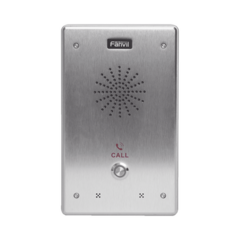 FANVIL Intercomunicador IP, 2 líneas SIP, 2 relevadores con botón para llamada, anti-vandálico, IP65 e IK10, PoE MOD: I12-N-01P