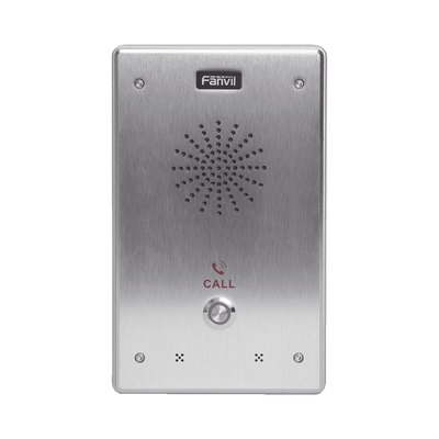 FANVIL Intercomunicador IP, 2 líneas SIP, 2 relevadores con botón para llamada, anti-vandálico, IP65 e IK10, PoE MOD: I12-N-01P