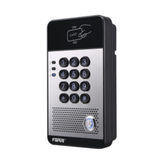 FANVIL Audio Portero IP con 2 líneas SIP, relevador integrado, teclado numérico y lectora de tarjetas RFID para control de acceso, PoE MOD: I20S