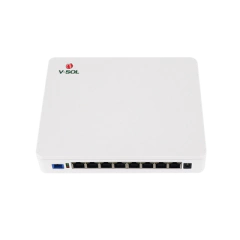 V-SOL ONU Dual EPON/GPON / 8 Puertos PoE 802.3at Gigabit / Wi-Fi Doble banda 2.4 y 5 GHz / 1 Puerto SC/UPC MOD: ICT3310DPS-8G2NAC