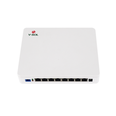 V-SOL ONU Dual EPON/GPON / 8 Puertos PoE 802.3at Gigabit / Wi-Fi Doble banda 2.4 y 5 GHz / 1 Puerto SC/UPC MOD: ICT3310DPS-8G2NAC