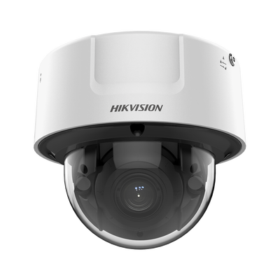 HIKVISION Domo IP 8 Megapixel / Lente Mot. 8 a 32 mm / DARKFIGHTER / WDR 120 dB / IK10 / IR 30 mts / Conteo Facial / Detección Facial / Interior / PoE / Búsqueda por Atributos / Micrófono Integrado MOD: IDS-2CD7186G0-IZS/TEA