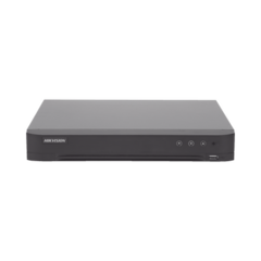 HIKVISION DVR 16 Canales TurboHD + 8 Canales IP/ 4 Megapixel/ Acusense/ Audio por Coaxitron/ Reconocimiento de Rostros/ 1 Bahía de Diso Duro/ 1 Canal de Audio/ IDS-7216HQHI-M1/FA