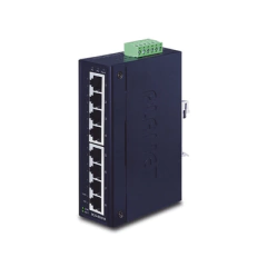 PLANET Switch Industrial Administrable Capa 2, 8 Puertos Gigabit, Doble Entrada de Alimentación Para Fuente Redundante MOD: IGS-801M