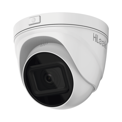 HiLook by HIKVISION Turret IP 4 Megapixel / Lente Motorizado 2.8 - 12 mm / 30 mts IR EXIR / PoE / Exterior IP67 / WDR 120dB / Micro SD / H.265+ / Onvif MOD: IPC-T641H-Z(C)