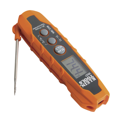 KLEIN TOOLS Termómetro Doble IR/Sonda con Medición ºC y ºF. Con Pantalla Retroiluminada IR-07